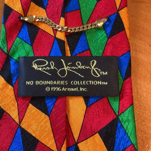 Rush Limbaugh No Boundaries Geometric Multi-Color Silk Neck Tie - Picture 6 of 12